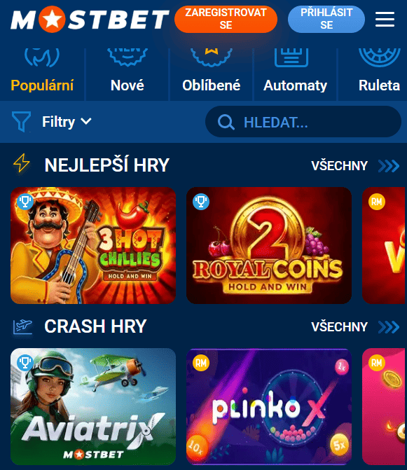 Online-kasino mostbet cz