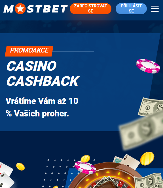 Cashback a freespiny Mostbet